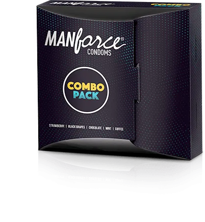 3 in 1 combo pack by Manforce condoms