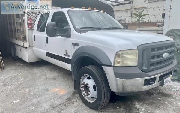 2007 FORD F450XL CREW CAB FLATBED TRUCK 82401213