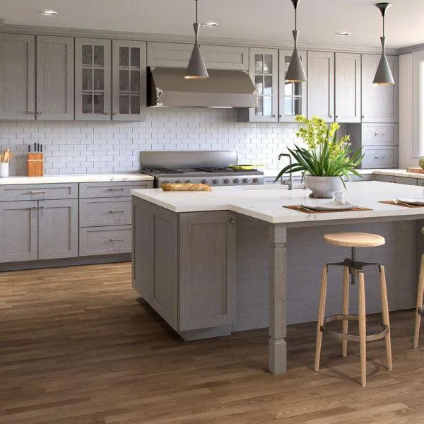 Nova Light Grey Shaker Kitchen Cabinets For Sale