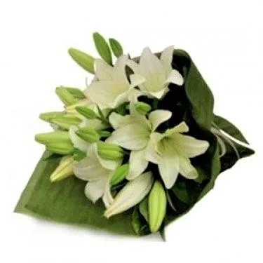 Flower Delivery Melbourne  White lily Bouquet