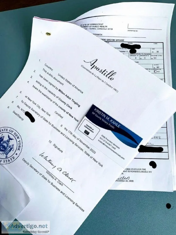 U.S. MARRIAGE CERTIFICATE ONLINE APOSTILLE SERVICES (All 50 Stat