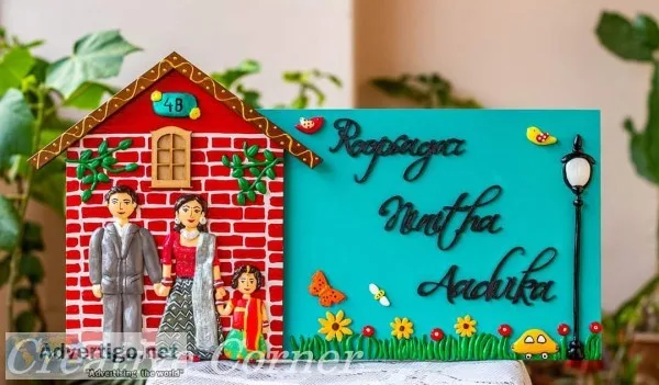 Unique handmade wooden house nameplates​