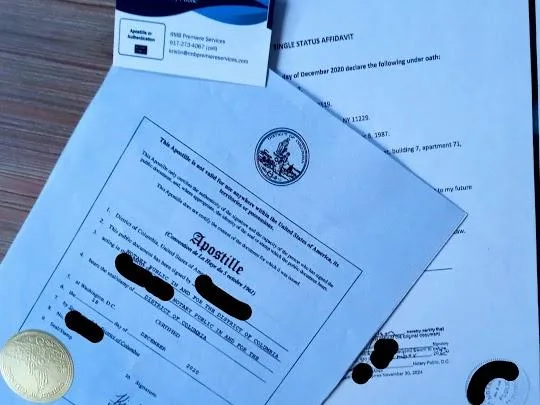 SINGLE STATUS AFFIDAVIT APOSTILLE SERVICES (30 Languages)