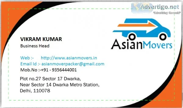 Best Packers and Movers in Gurgaon - Asian Movers