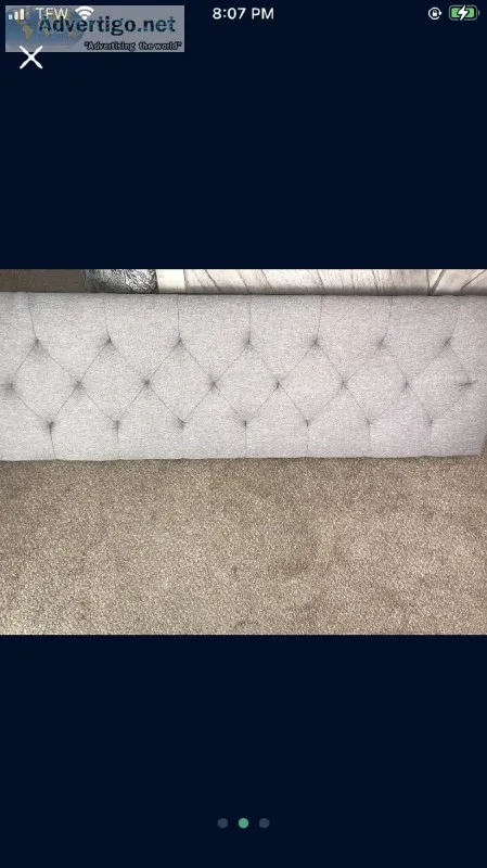 Gray Queen Head Board
