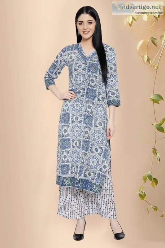 Madhumita Cotton Straight Kurta- Rose Shree