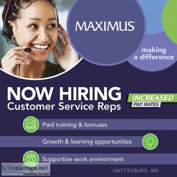 Customer Service Representative - Healthcare Hattiesburg MS