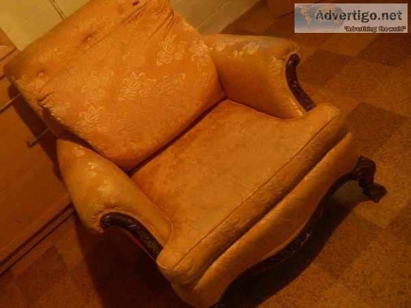gold antique chair