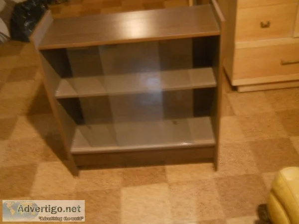 glass door bookshelf