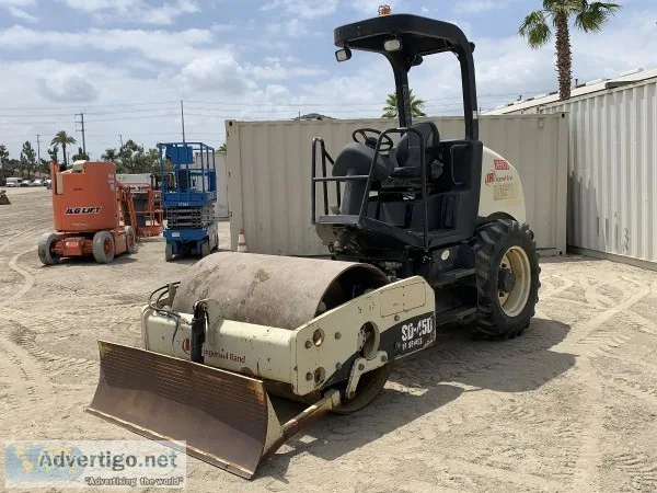 2007 INGERSOLL RAND SD-45D VIBRATORY SMOOTH DRUM ROLLER 13191621