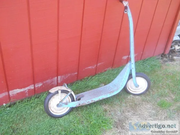 blue scooter