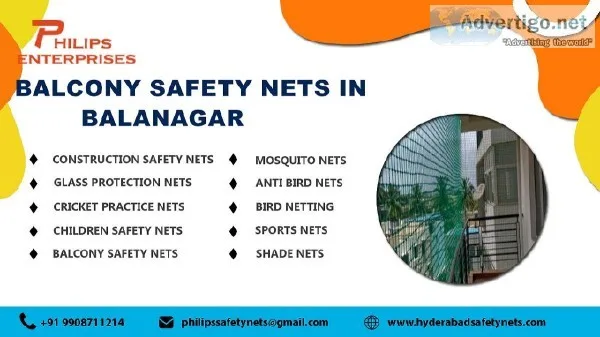 Balcony Safety Nets in Bala Nagar