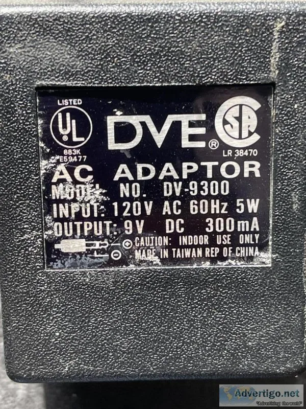 DVE AC Adapter Wanted.