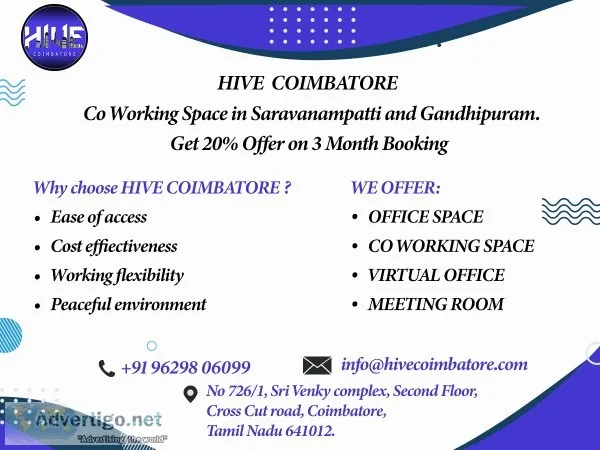 Coworking space in coimbatore