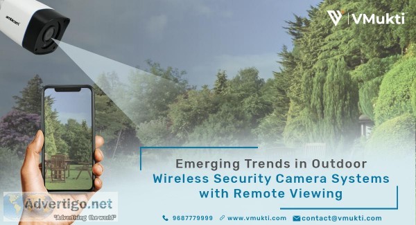 Outdoor Wireless Security Camera System with Remote Viewing