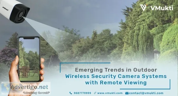 Outdoor Wireless Security Camera System with Remote Viewing