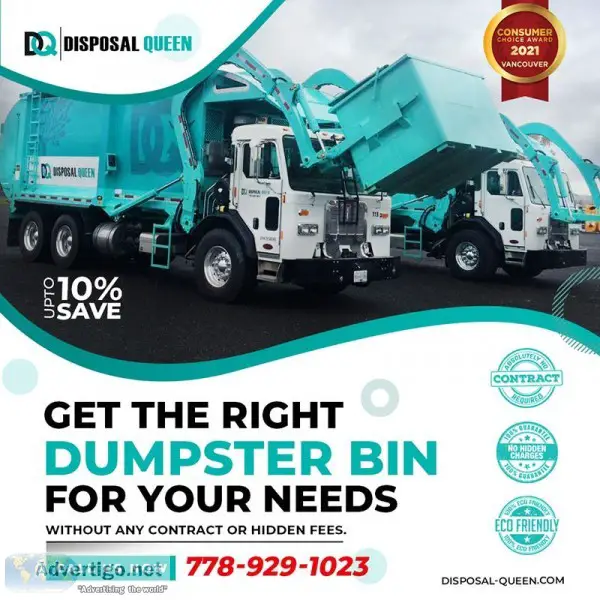 Affordable Dumpster Bin Vancouver