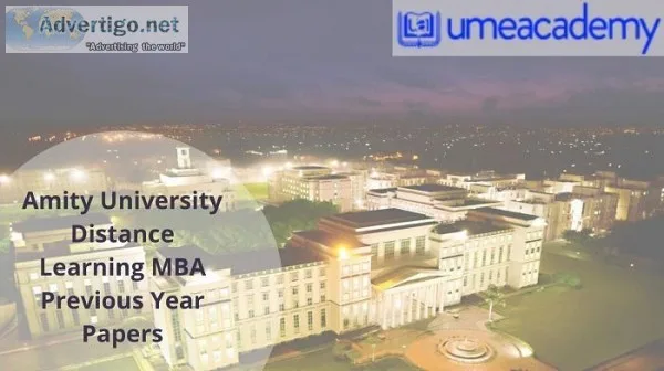 Amity University Distance Learning MBA Previous Year Papers