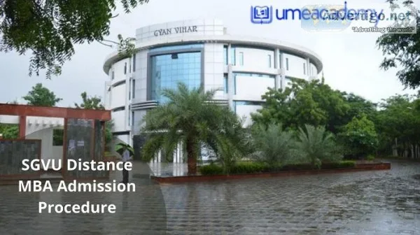 SGVU Distance MBA Admission Procedure