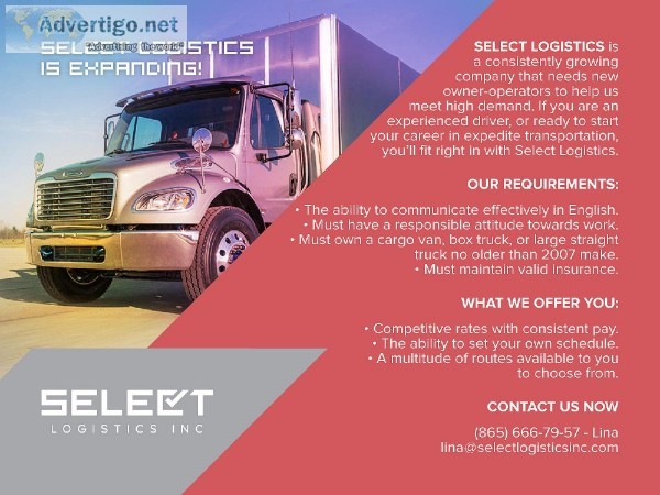Select Logistics is expanding