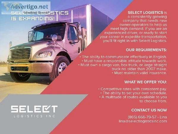 Select Logistics is expanding
