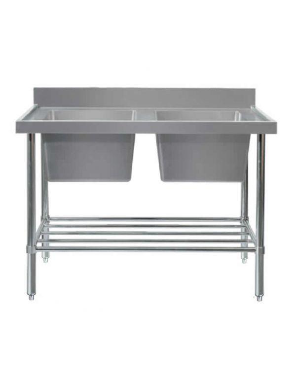 Stainless steel benches with splashback distributor in Melbourne