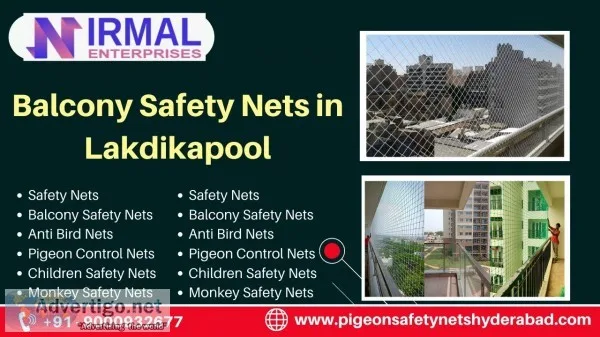 Balcony safety nets in lakdikapul