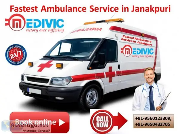 Fastest Low-Cost Ambulance Service in Janakpuri