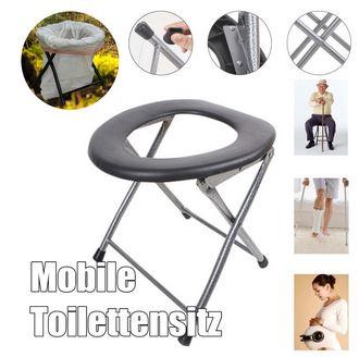 Folding Portable Toilet Seat Commode for Pregnant Women and Elde