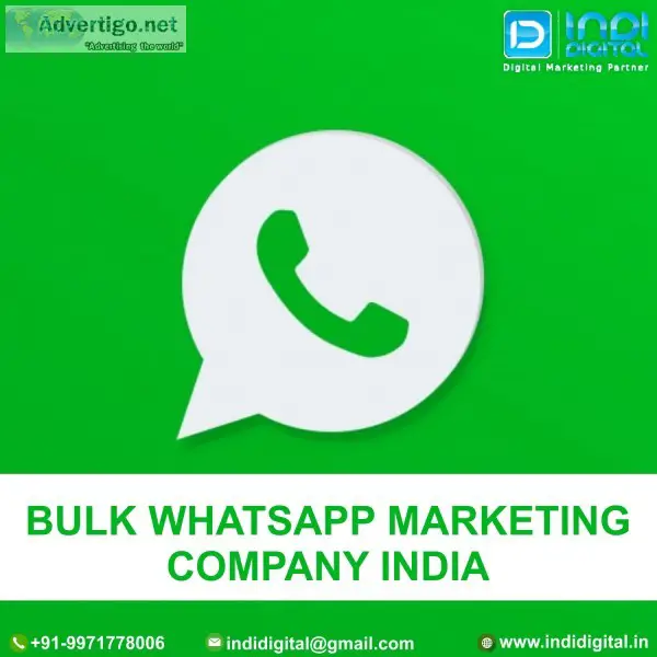 Which is the best company for bulk whatsapp marketing in india