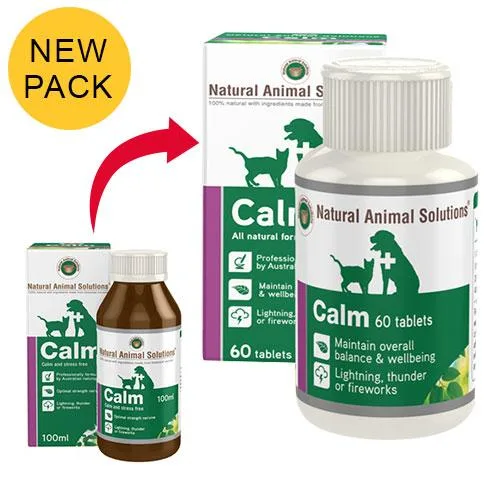Buy Natural Animal Solutions Calm Tablets For Dogs Online - Disc