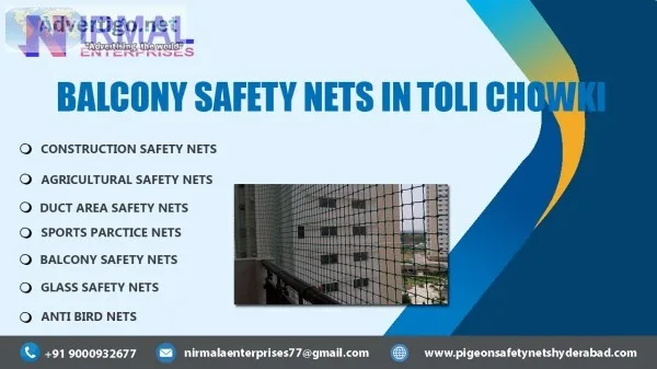 Balcony safety nets in toli chowki