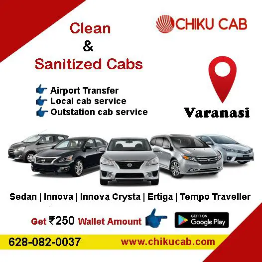 Chiku Cab is the most economical cab available in Varanasi.