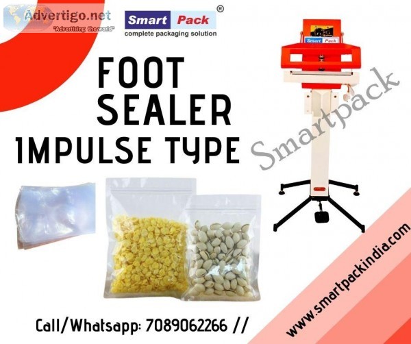 Foot Sealing Machine Plastic Pouch Packing