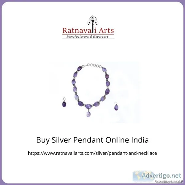 Buy Silver Pendant Online India  Ratnavaliarts
