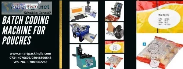 Batch Coding Machine For Pouches