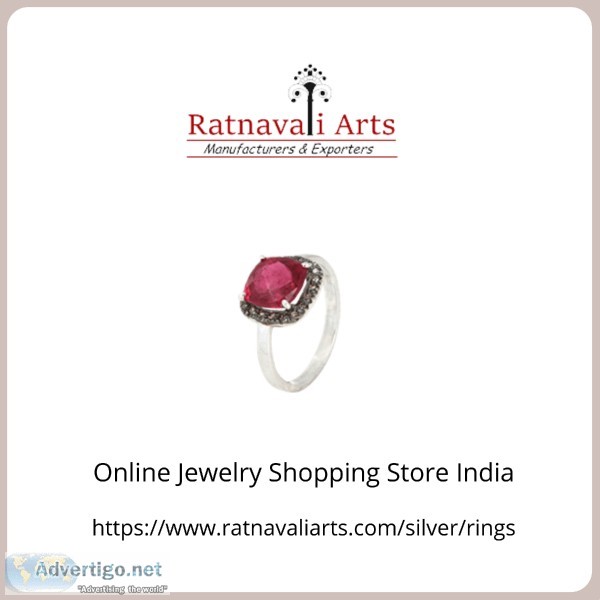Buy Silver Rings Online India  Online Jewelry Shopping Store Ind