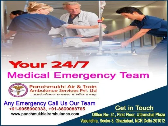 Get Immediate Panchmukhi Train Ambulance from Patna to Mumbai at