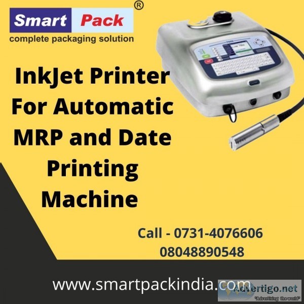 InkJet Printer For Automatic MRP and Date Printing Machine