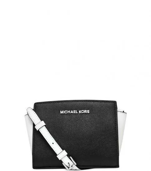 Michael Kors IndiaBlackWhite Selma Mini Crossbody
