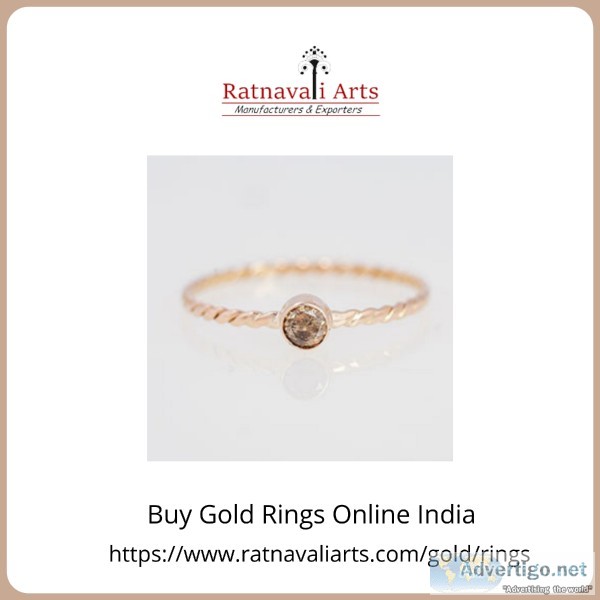 Buy Gold Rings Online India  Ratnavaliarts
