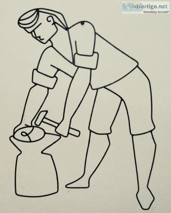 New - Hand-Made Wall Character - Blacksmith