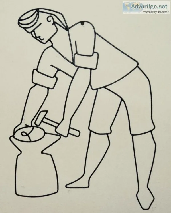 New - Hand-Made Wall Character - Blacksmith
