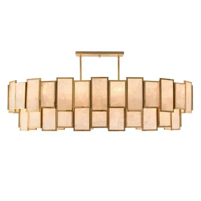 Buy John Richard Calcite Panel Twenty-Light Pendant  Chandelier 