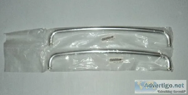 New - (2) 21&quot Brushed Nickel Shower Glass Door Towel BarPull