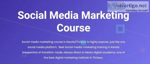 Social media marketing course in kerala