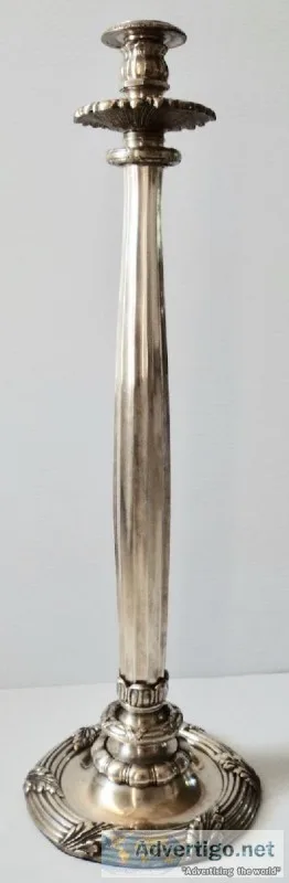 Vintage Bombay Co. Silver Standing Candle Holder