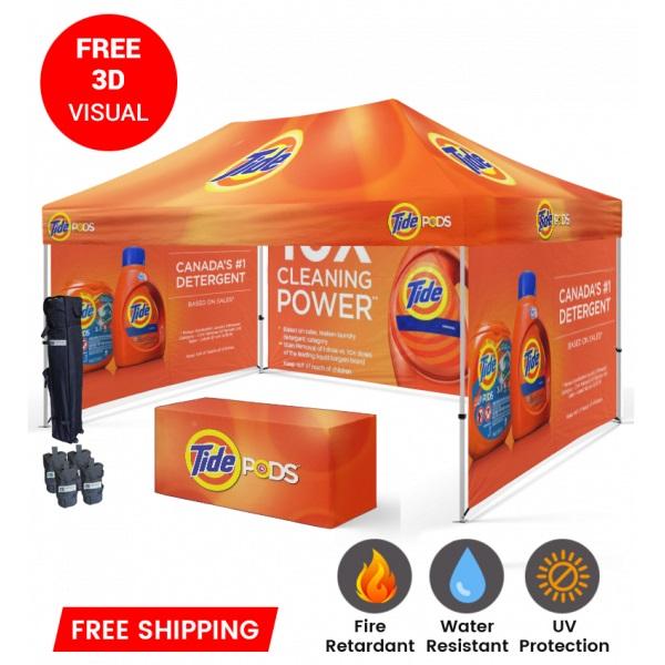 Branded Tent Design For Canopy Tents 10 X 20