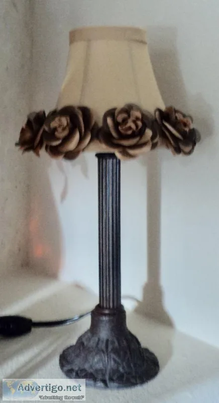 New - Silk Flower Lamp