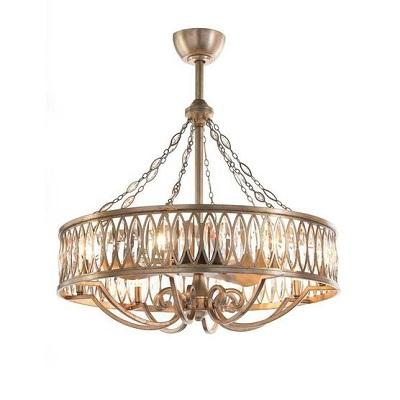 Buy John Richard Marquise Crystal Eight-Light Pendant with Fan  